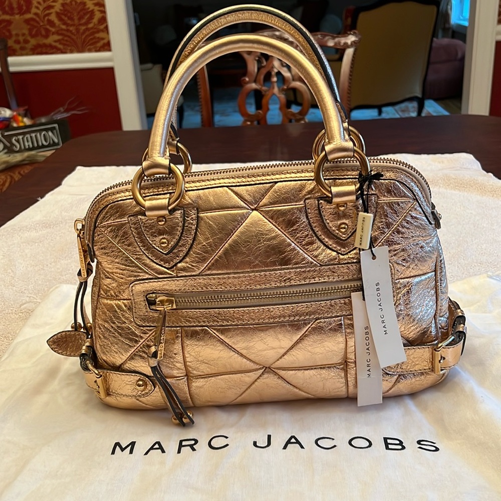 Marc Jacob’s Elise bag in blush metallic, NWT